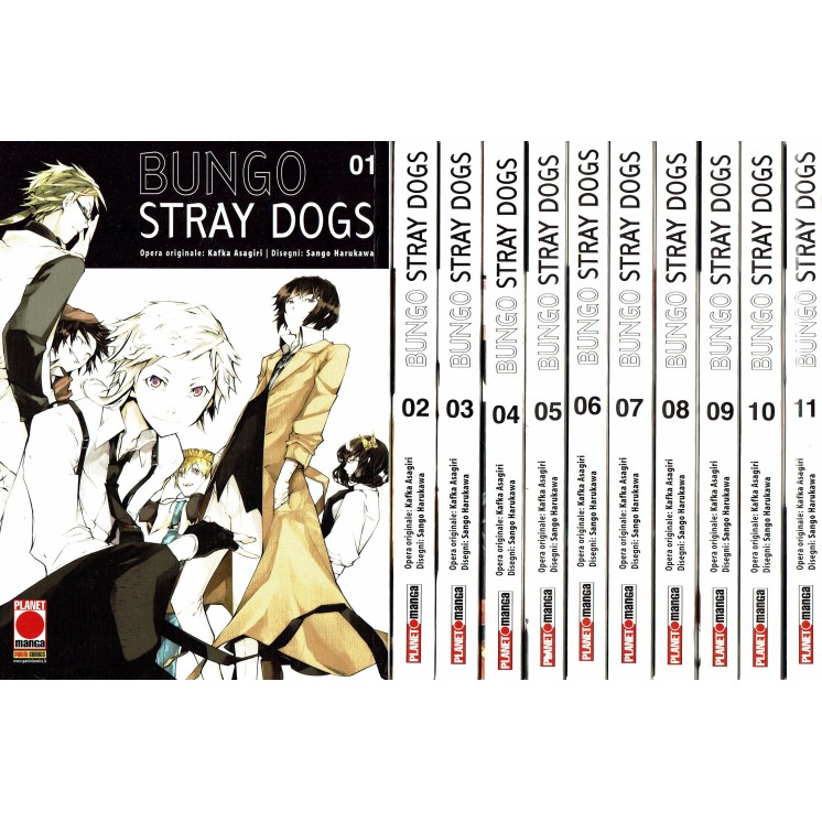 Bungo Stray Dogs 1/11 seq. COMPLETA di Harukawa ristampa ed. Panini NUOVO SC01