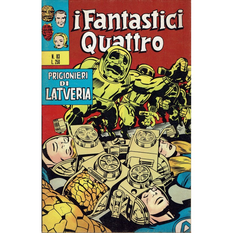 I Fantastici Quattro n.  83 prigionieri di Latveria di Kirby ed. Corno