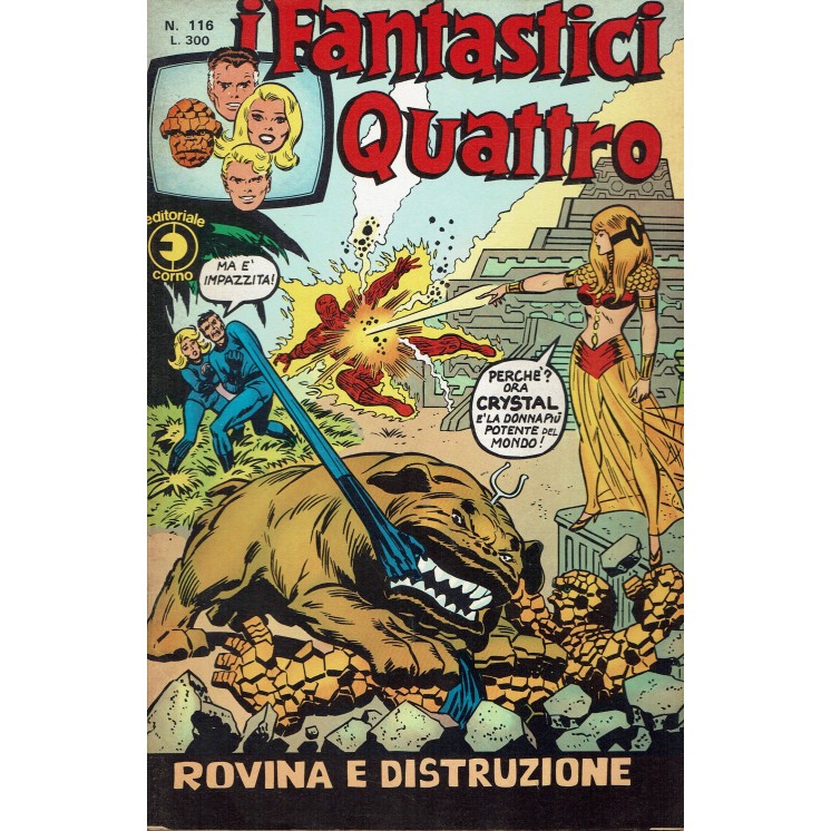 I Fantastici Quattro n. 116 rovina e distruzione di Kirby ed. Corno
