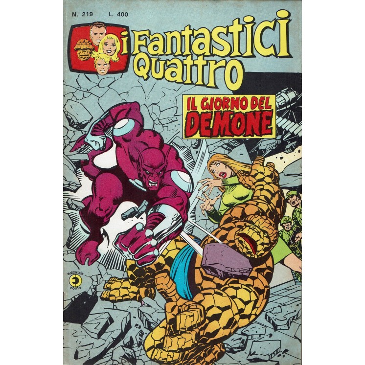 I Fantastici Quattro n.219 il giorno del demone ed. Corno