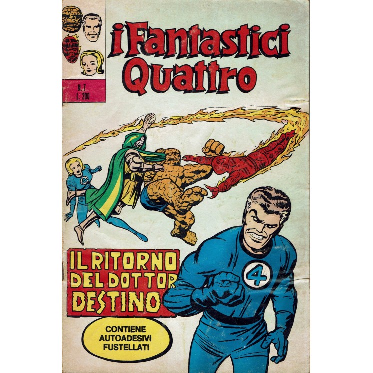 I Fantastici Quattro n.  7 il ritorno del Dottor Destino ed. Corno