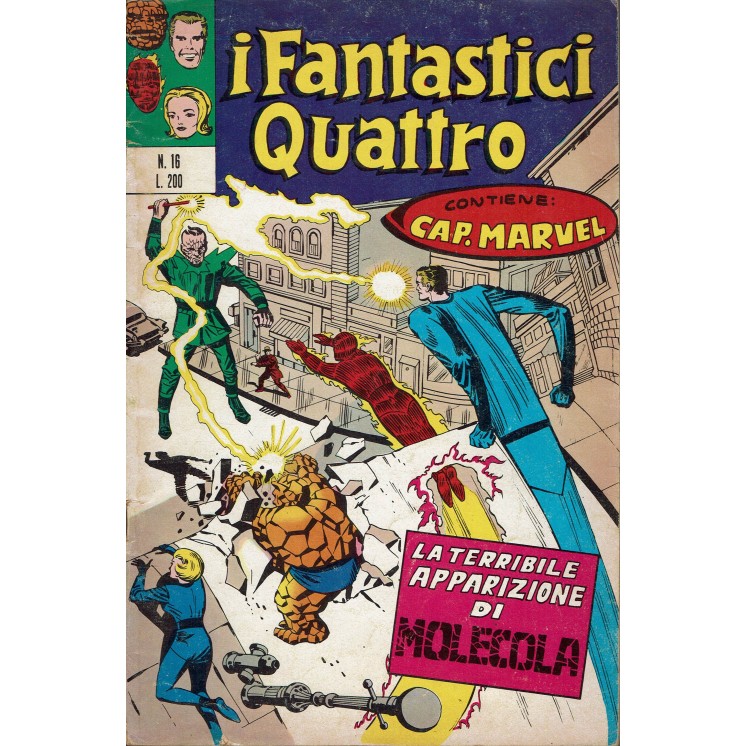 I Fantastici Quattro n. 16 la terribile apparizione di Molecola ed. Corno
