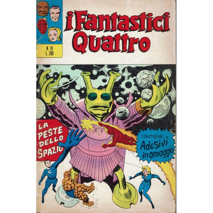 I Fantastici Quattro n. 19 la peste dello spazio ed. Corno