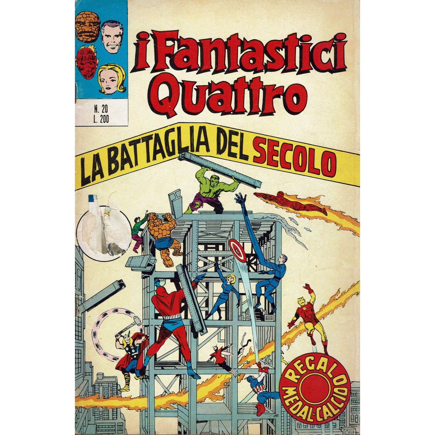 I Fantastici Quattro n. 20 la battaglia del secolo ed. Corno