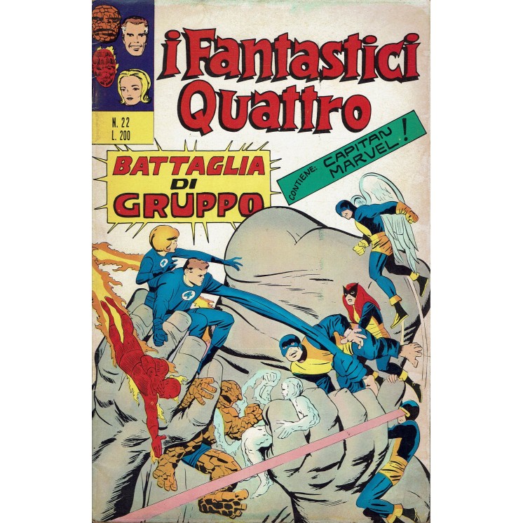I Fantastici Quattro n. 22 battagli di gruppo X Men RESA ed. Corno