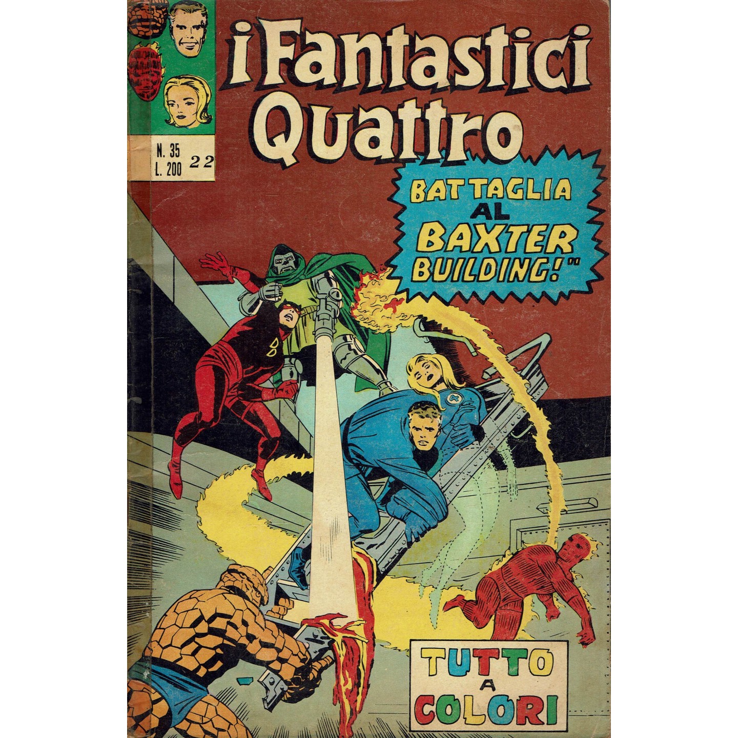 I Fantastici Quattro n. 35 battaglia al Baxter Building ed. Corno