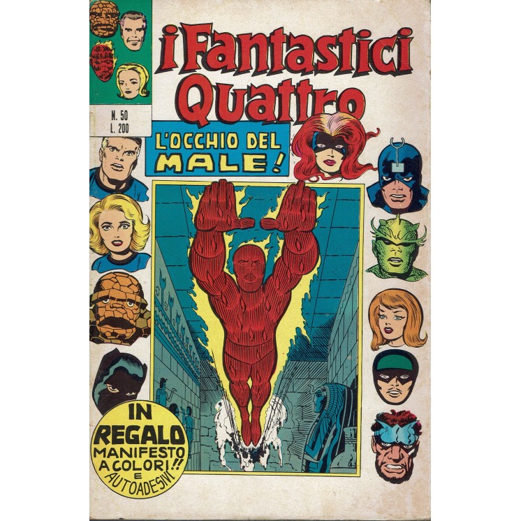 I Fantastici Quattro n. 50 l'occhio del male ed. Corno