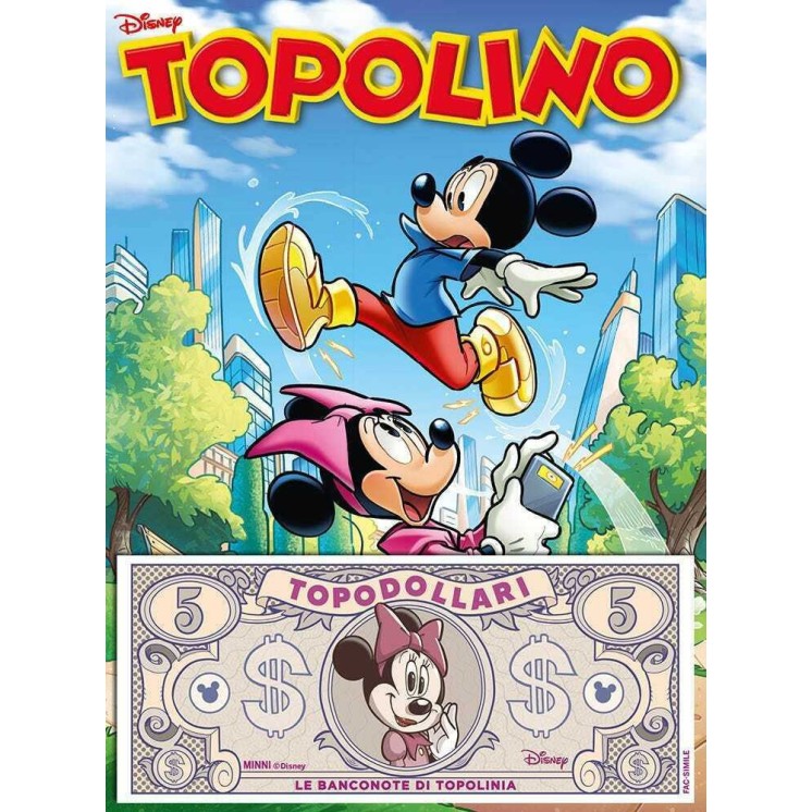 Topolino n.3457 blisterato GADGET banconota Minni ed. Panini NUOVO