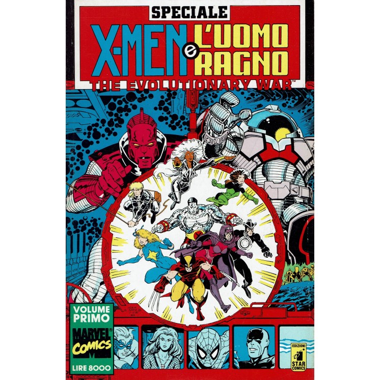 X Men Uomo Ragno evolutionary war 1/2 COMPLETA ed. Star Comics SU12