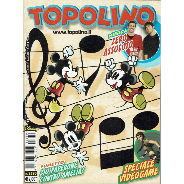 Topolino n.2630 Walt Disney ed. Mondadori