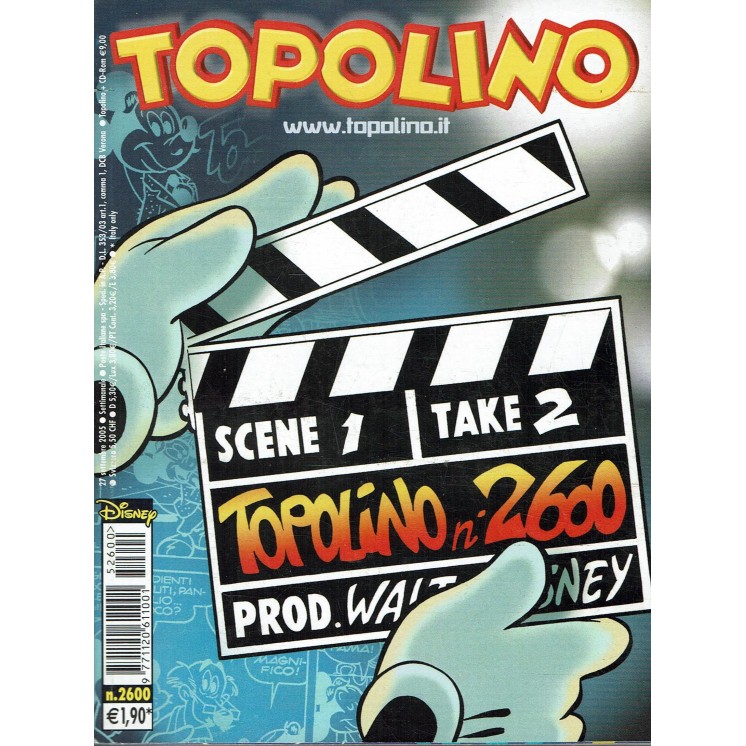 Topolino n.2600 Walt Disney ed. Mondadori