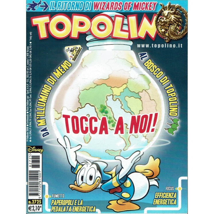 Topolino n.2725 Walt Disney ed. Mondadori