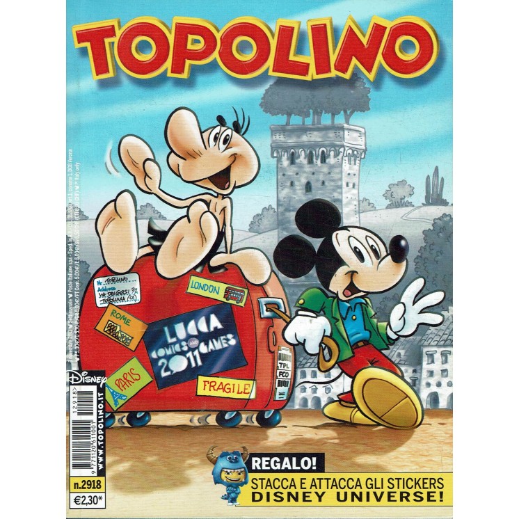 Topolino n.2918 ADESIVI Walt Disney ed. Mondadori