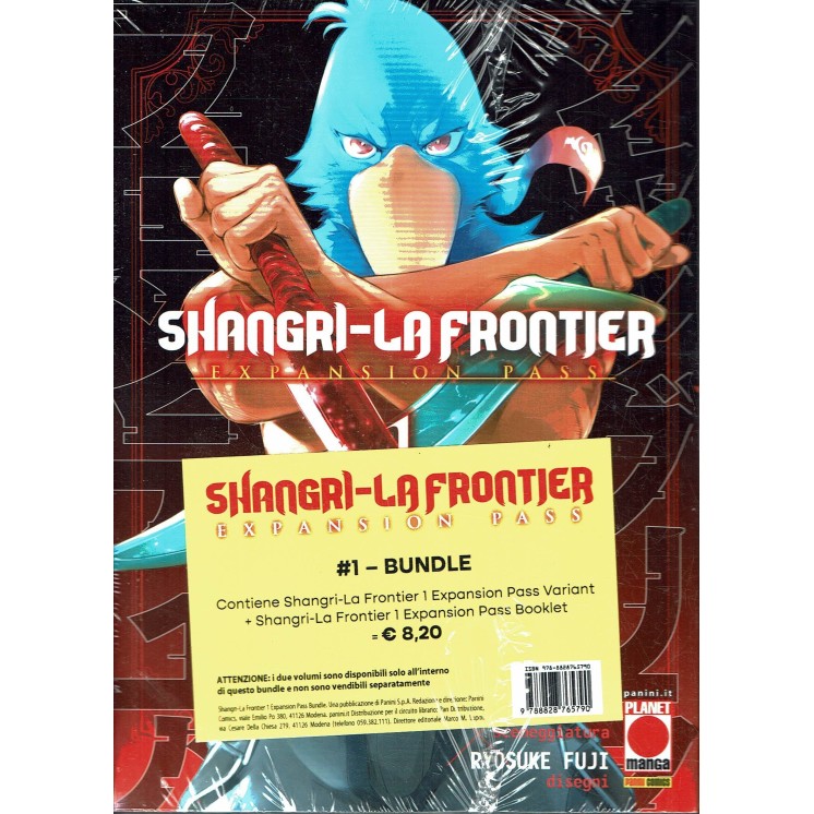 Shangri-La Frontier  1 EXPANSION PASS di Katarina Fuji ed. Panni NUOVO