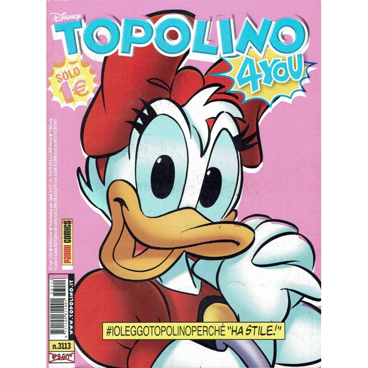 Topolino n.3113 cover Paperina Walt Disney ed. Panini