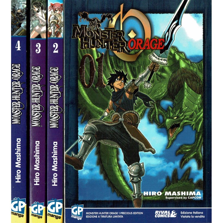 Monster Hunter Orage 1/4serie COMPLETA di Mashima ed. GP SC03