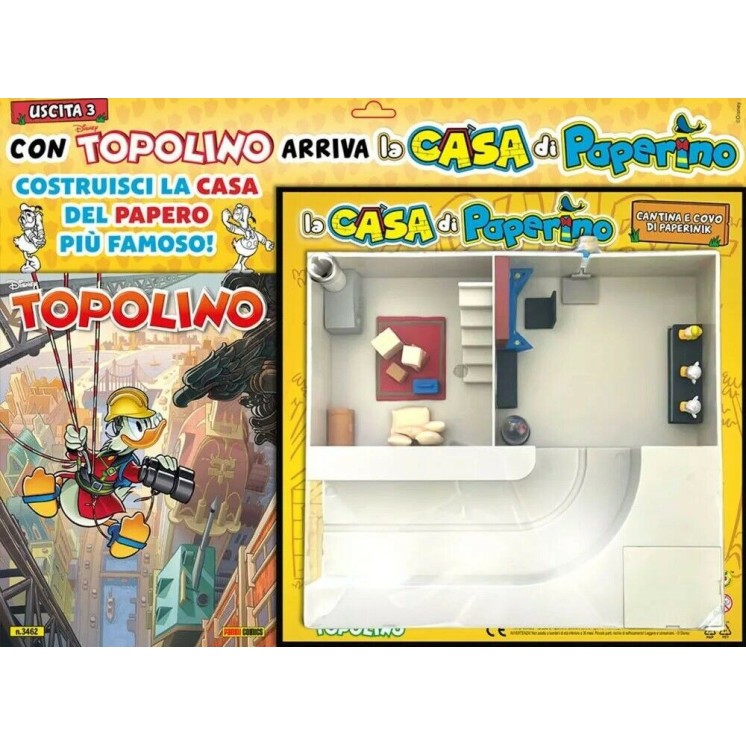 Topolino n.3462 blisterato GADGET casa Paperino 3 ed. Panini NUOVO FU35