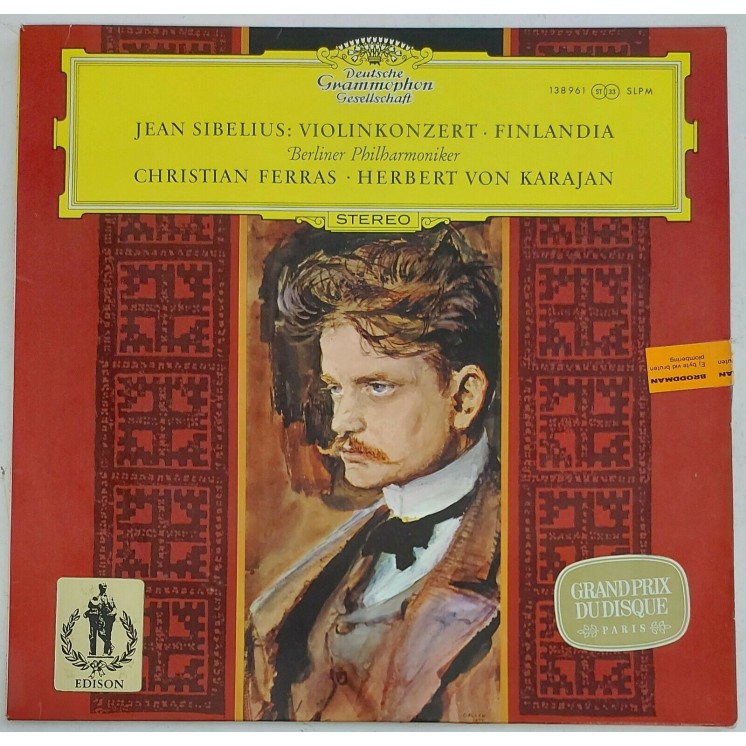 721 33 Giri SIBELIUS Violin Concerto etc : FERRAS : KARAJAN SLPM 138 961 Germ