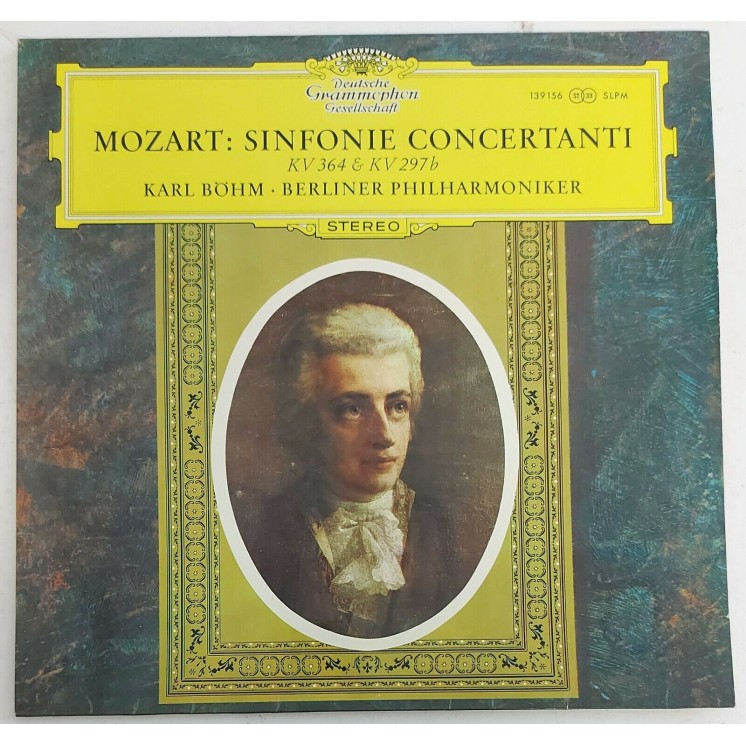 722 33 Giri MOZART SINFONIE CONCERTANTI BPO KARL BOHM SLPM 139 156 Germ