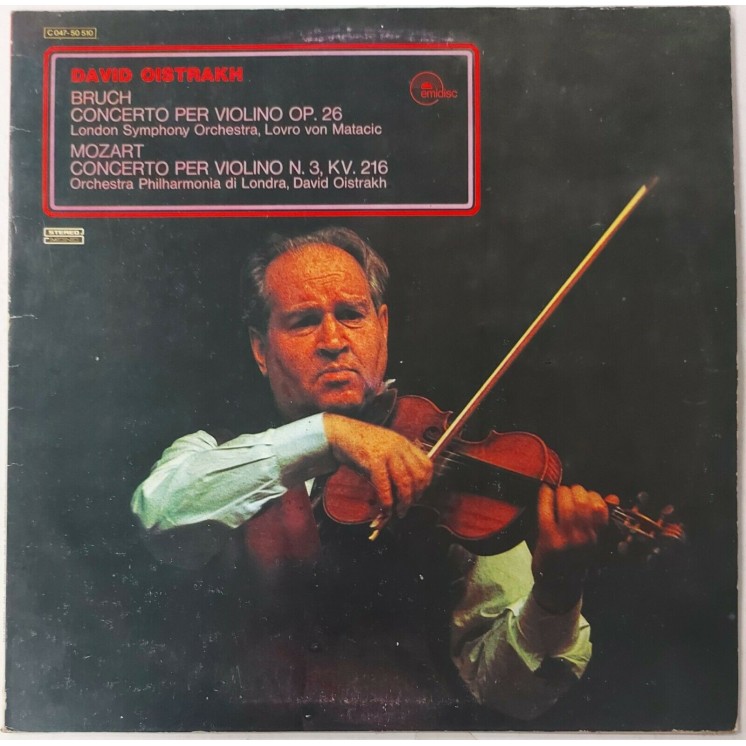 747 33 Giri Bruch,Mozart: concerti per violino D. Oistrakh emidisc C 047-50 510