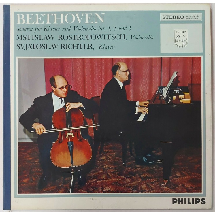 757 33 Giri Beethoven Sonaten fur Klavier Violoncello 1, 4, 5 Philips 839 602 LY