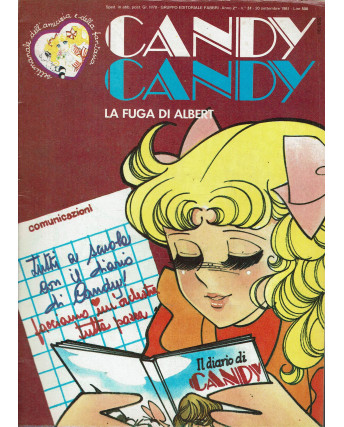 Candy Candy settimanale amicizia  51 la fuga di Albert ed. Fabbri SU15