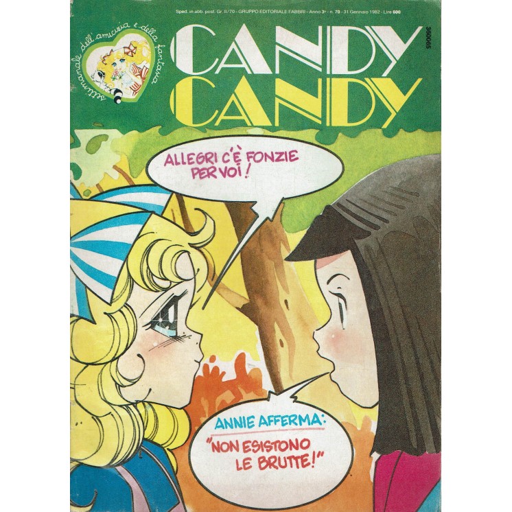 Candy Candy settimanale amicizia  70 ed. Fabbri SU15