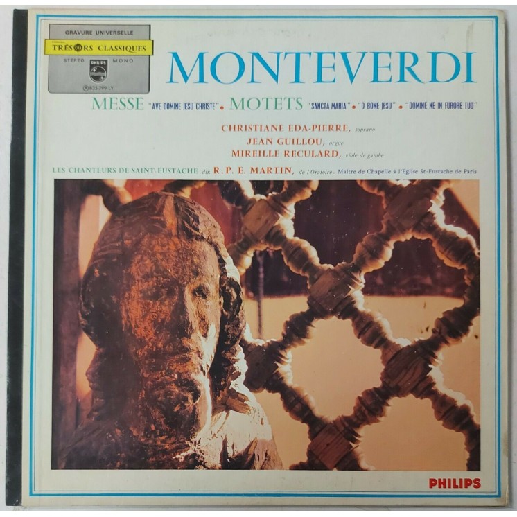 766 33 Giri Monteverdi Messe / Motets Phiplips 835-799 LY
