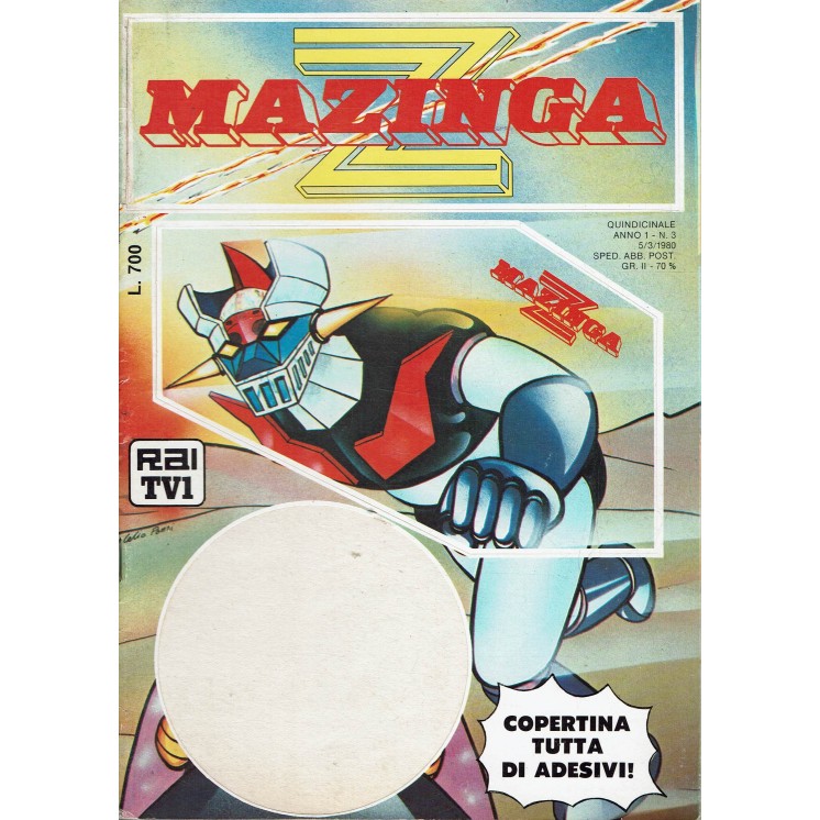 Mazinga Z  3 anno 1 ed. Rai Tv Edierre FU07