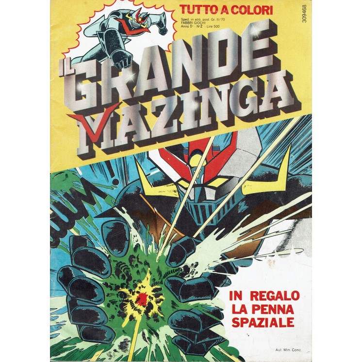Il grande Mazinga   2 anno 1 tutto a COLORI ed. Fabbri FU07