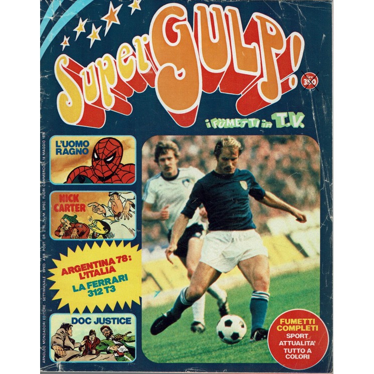 SuperGulp! fuori commercio Uomo Ragno Fantastici 4 SuperGulp ed. Mondadori FU05