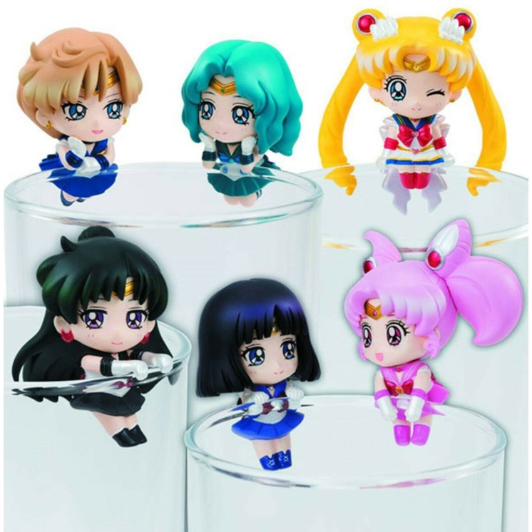 SAILOR MOON Cosmic Heart Cafe 1 mini figures per bicchieri casuale Gd19
