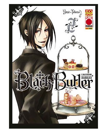Black Butler n. 2 di Yana Toboso Kuroshitsuji ristampa NUOVO ed. Panini Comics