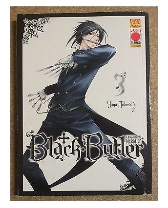 Black Butler n. 3 di Yana Toboso Kuroshitsuji ristampa NUOVO ed. Panini Comics
