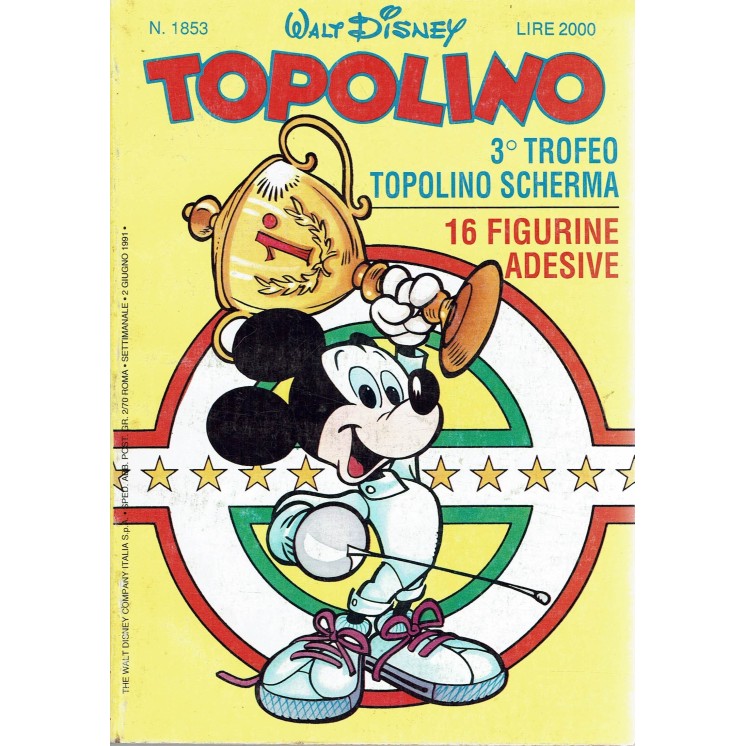 Topolino n.1853 ed. Walt Disney Mondadori