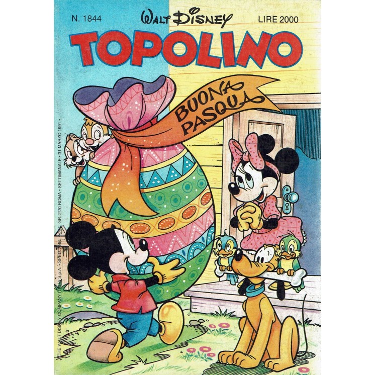 Topolino n.1844 ed. Walt Disney Mondadori