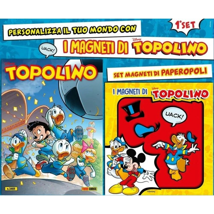 Topolino n.3469 blisterato GADGET i magneti ed. Panini NUOVO FU27