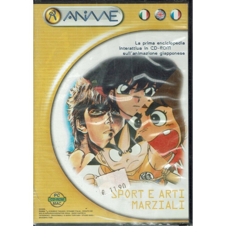 ANIME Enciclopedia Interattiva sport arti marziali Ken il G. CD ROM Pc Mac Mae M