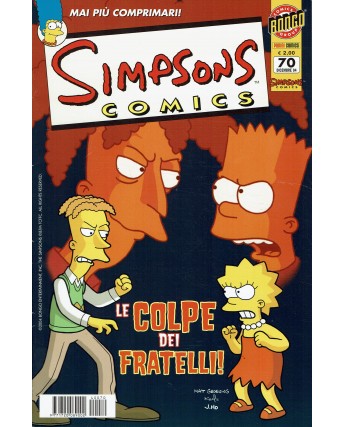 I Simpson n. 70 smacco ai fratelli Simpson ed. Panini Bongo 