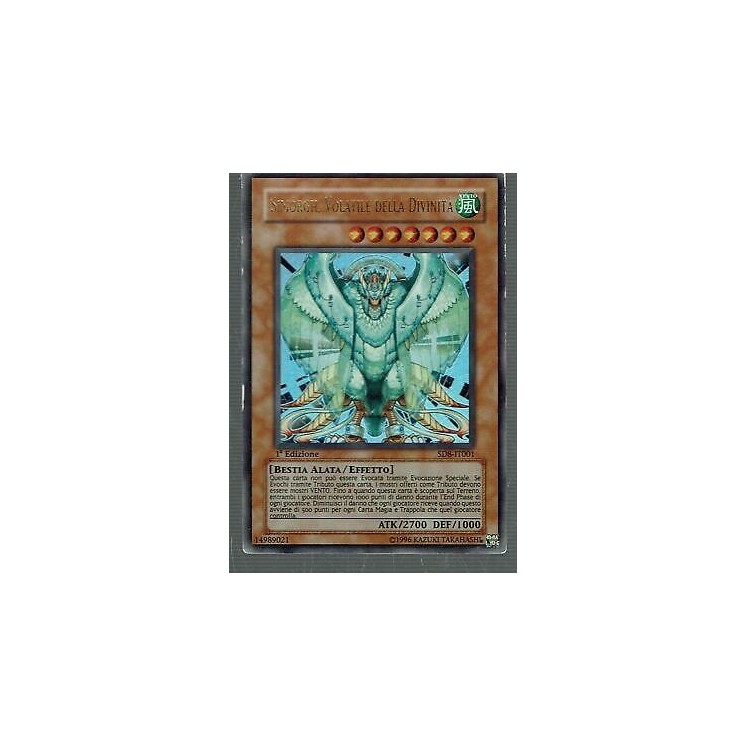 Y0149 YU-GI-OH! Simorgh Volatile della Divinità 1a ed. SD8-IT001 ULTRA RARE GD