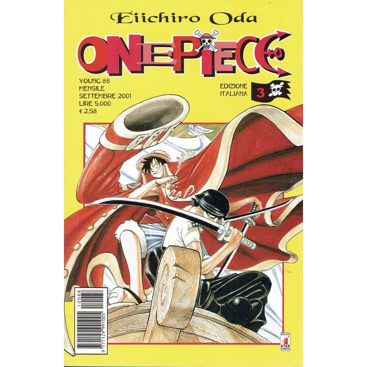 One Piece n. 3 di Eiichiro Oda prima EDIZIONE USATO ed. Star Comics