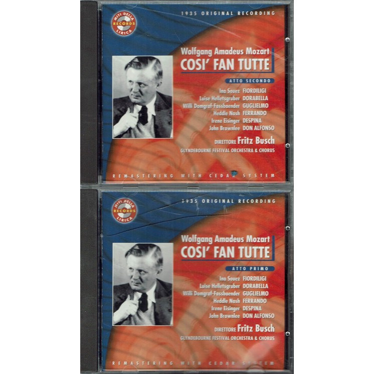 097 CD Mozart: Così Fan Tutte Souez, Helletsgruber Fritz Bush 2CD 