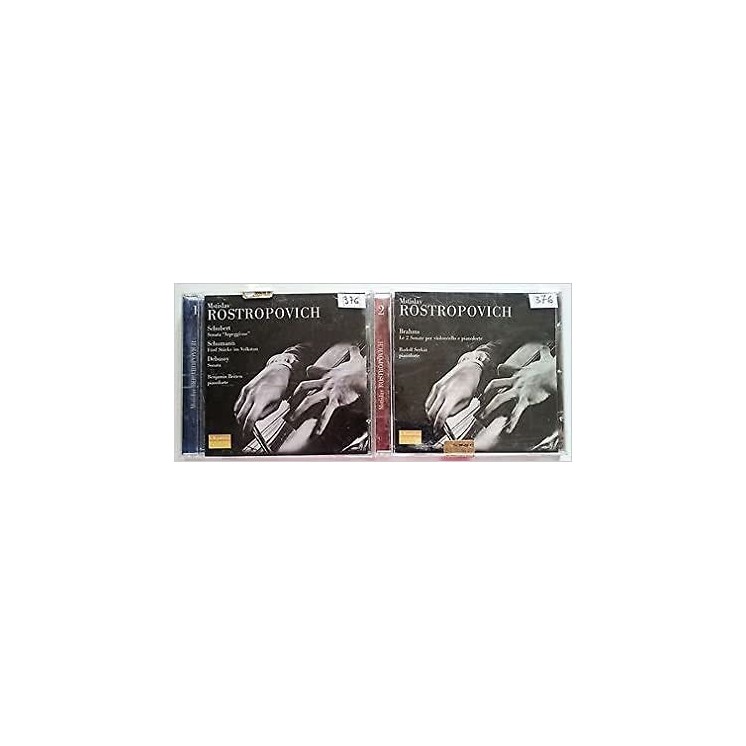 376 CD Mstislav Rostropovich Shubert Shumann Debussy Brahms