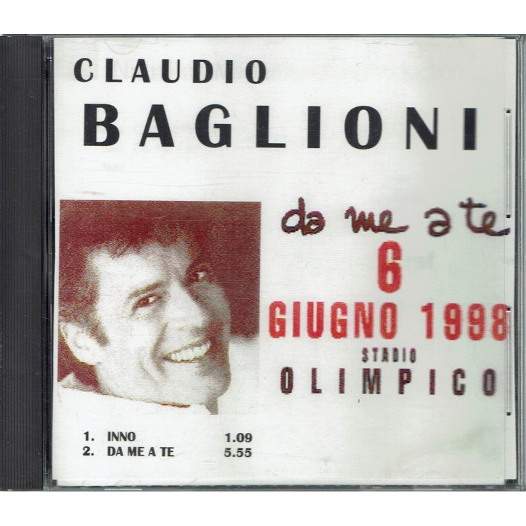 CD18 39 Claudio Baglioni da me a te Stadio Olimpico 6 giu 98 POST PRODUZIONE