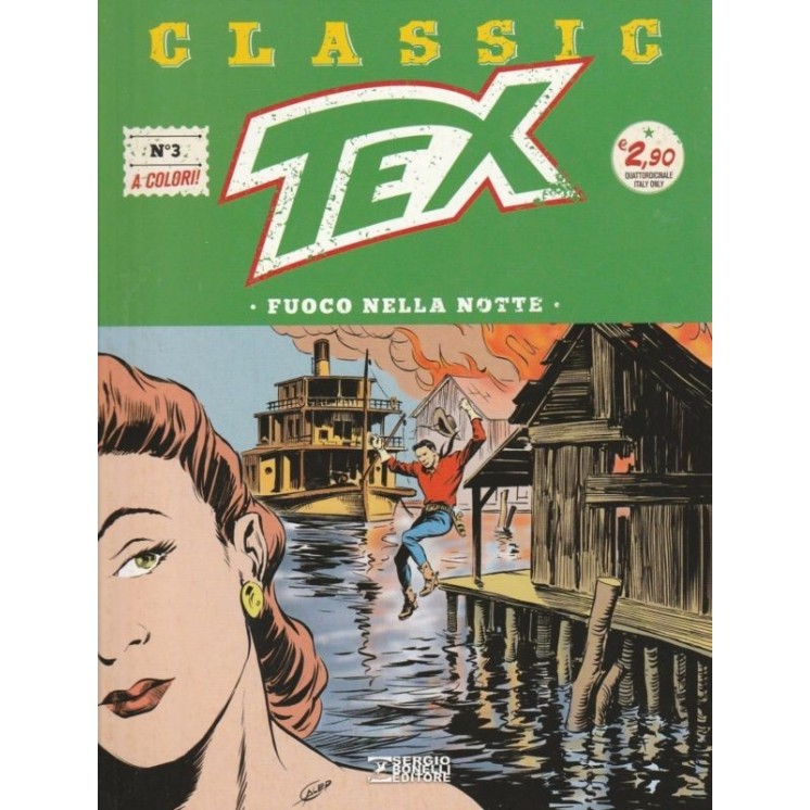 Classic TEX   3 a colori fuoco nella notte USATO ed.Bonelli