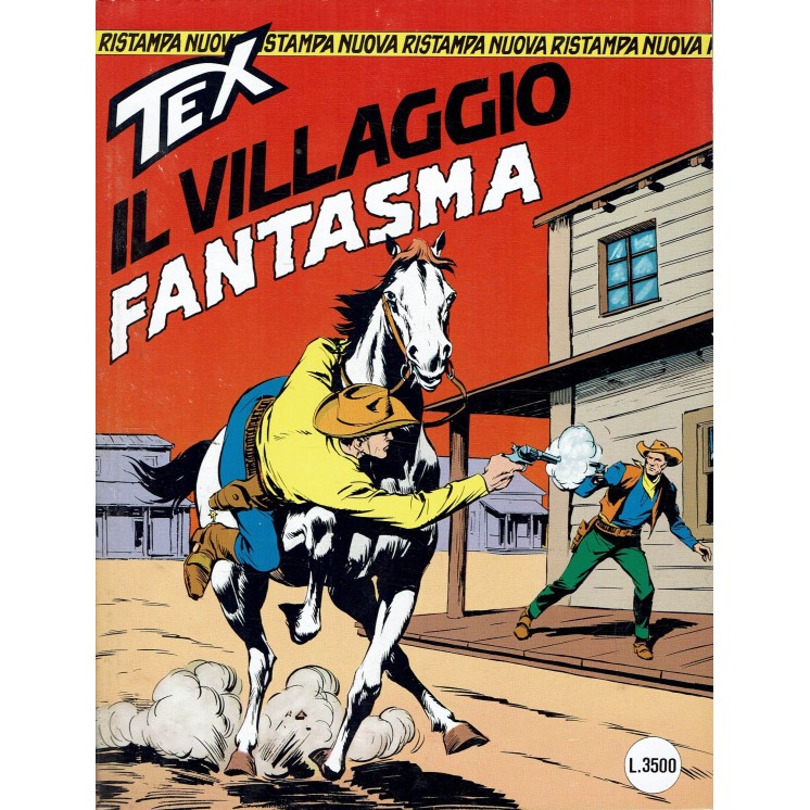 Tex nuova ristampa 36 il villaggio fantasma POSTERINO di  Villa ed. Bonelli