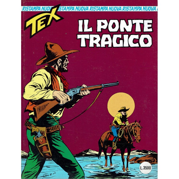 Tex nuova ristampa 40 il ponte tragico POSTERINO di  Villa ed. Bonelli