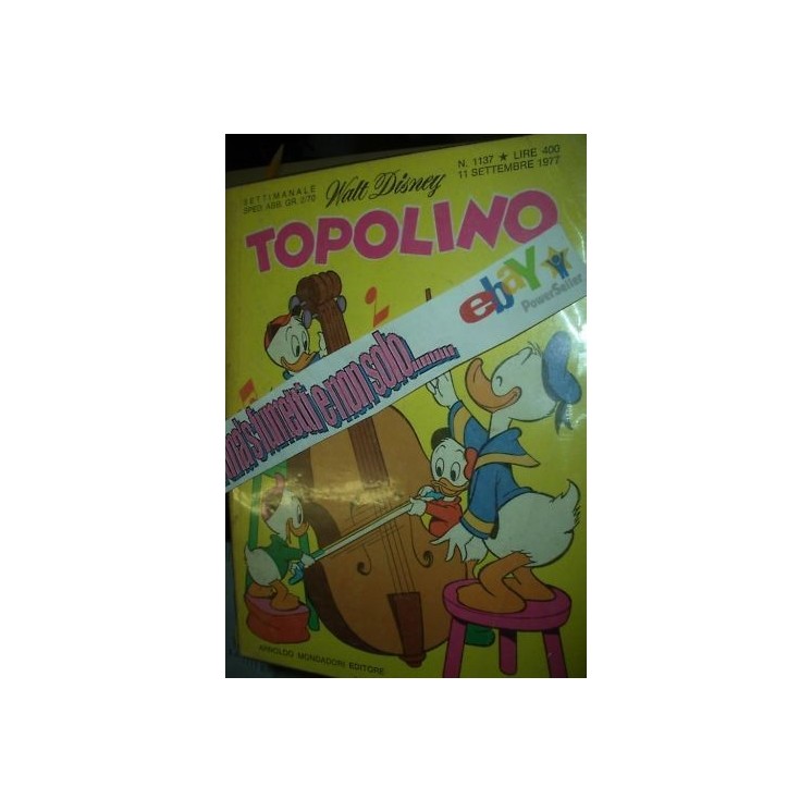 Topolino n.1137 ed. Walt Disney Mondadori 