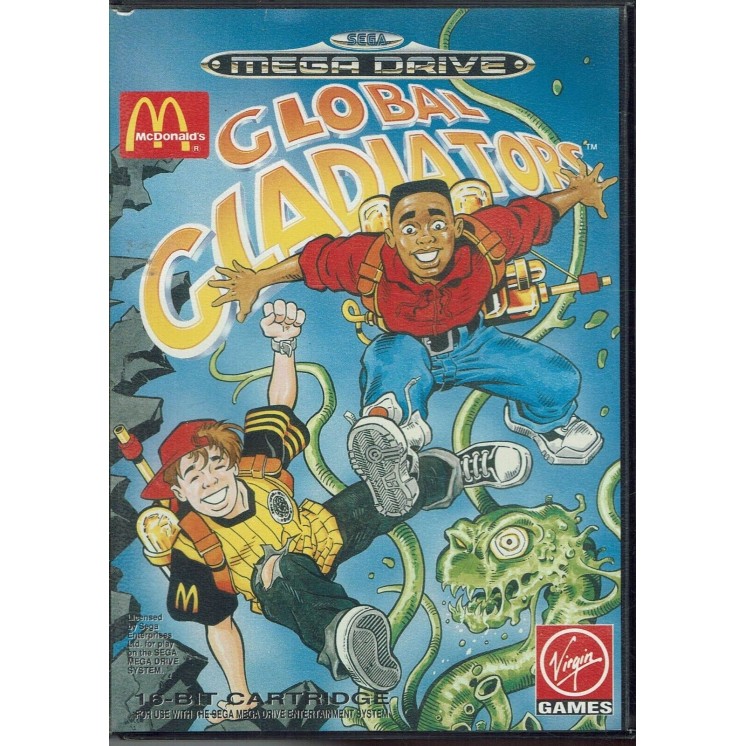 Videogioco SEGA MEGA DRIVE Global Gladiators NO LIBRETTO MC Donalds ORIGINALE