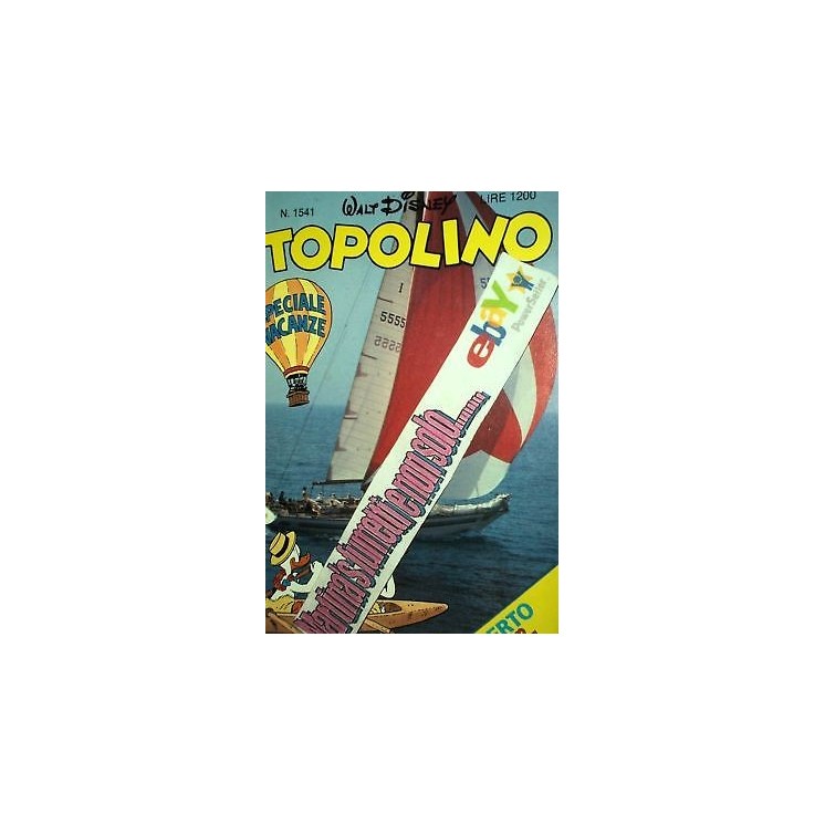 Topolino n.1541 inserto SPORT ed. Mondadori Disney